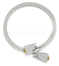 Кабель Greenconnect 0.5m 0-модемный COM линковочный, DB9/DB9  9F/9F, серый, 30 AWG, GCR-DB901-0.5m