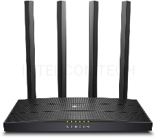 Роутер беспроводной TP-Link Archer C6U AC1200 10/100/1000BASE-TX/4G ready черный
