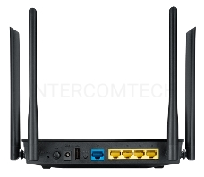 Маршрутизатор беспроводной Asus RT-AC1200 10/100BASE-TX черный (Dual Band)