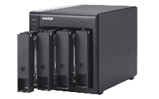 Полка расширения сетевого хранилища без дисков channel QNAP DAS TR-004 4 Bay 2.5/3.5 SATA  Type-C USB 3.1 Gen 1 (5 Gb/s ) Direct Attached Storage with Hardware RAID