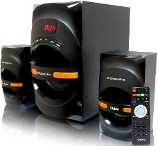 Колонки Dialog Progressive AP-210B BLACK {2.1, 30W+2*15W RMS, Bluetooth, USB+SD reader}