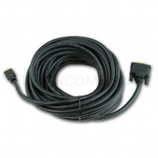 Кабель HDMI-DVI Gembird, 10м, 19M/19M, single link, черный, позол.разъемы, экран CC-HDMI-DVI-10MC