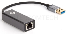 Кабель-переходник USB 3.0 (Am) --> LAN RJ-45 Ethernet 1000 Mbps, Aluminum Shell, VCOM <DU312M>