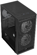 Корпус Aerocool Graphite-G-BK-v2 черный без БП ATX 3x140mm 2xUSB3.0 audio