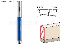 Фреза ЗУБР 28727-12.7-50.8  кромочная с нижним подшипником d= 12.7мм дл.-50.8мм хв.-12мм d-12.7мм