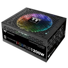 Блок питания Thermaltake ATX 1200W Toughpower iRGB Plus 80+ platinum (24+4+4pin) APFC 140mm fan color LED 12xSATA Cab Manag RTL