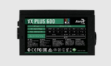 Блок питания Aerocool 600W Retail VX PLUS 600 RGB , подсветка, ATXv2.3 Haswell, fan 12cm, 500mm cable, power cord, PCIe 6+2P x2, SATA x4, PATA x3, FDD