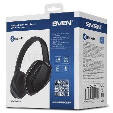 Наушники SVEN AP-B550MV черный {Bluetooth 4.1, Частотный диапазон наушников, Гц - 20 – 20 000, Чувствительность наушников, дБ - 106, Чувствительность микрофона - -58 ± 3}