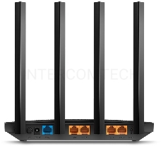 Роутер беспроводной TP-Link Archer C6U AC1200 10/100/1000BASE-TX/4G ready черный