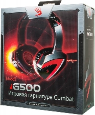 Гарнитура  A4Tech Bloody G500 черный/красный (1.5 м) микрофон