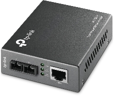 Медиаконвертер TP-Link SMB MC100CM 10/100Mbps RJ45 to 100Mbps multi-mode SC fiber Converter, Full-duplex,up to 2Km, switching power adapter, chassis mountable