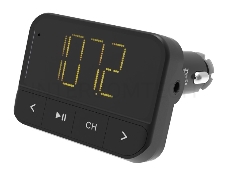 Автомобильный FM-модулятор Ritmix FMT-B200 черный SD BT USB (80000765)