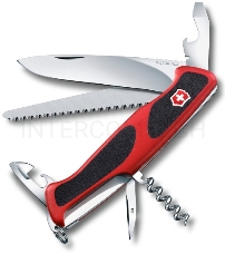 Нож перочинный Victorinox RangerGrip 55 (0.9563.C) 130мм 12функций красный/черный карт.коробка