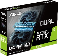 Видеокарта Asus DUAL-RTX3050-O8G, 8192Mb 128 GDDR6 1822/14000 HDMIx1 DPx3 HDCP Ret