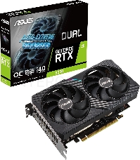 Видеокарта Asus DUAL-RTX3050-O8G, 8192Mb 128 GDDR6 1822/14000 HDMIx1 DPx3 HDCP Ret