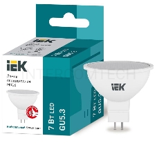 Лампа Iek LLE-MR16-7-230-40-GU5 светодиодная ECO MR16 софит 7Вт 230В 4000К GU5.3 IEK