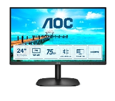 Монитор 23.8 AOC 24B2XDM Black (VA, 1920x1080, 75Hz, 4 ms, 178°/178°, 250 cd/m, 20M:1, +DVI)