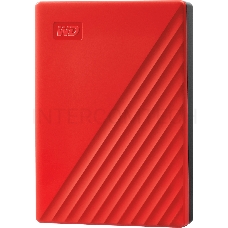 Внешний жесткий диск WD Original USB 3.0 4Tb WDBPKJ0040BRD-WESN My Passport 2.5 красный