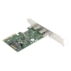 Контроллер ExeGate EXE-313 PCI-Ex4, 2*USB3.1 Type-C ext, разъем доп.питания (OEM)