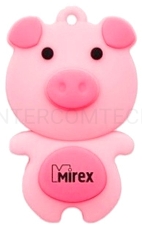 Флэш Диск 8GB Mirex Pig, USB 2.0, Розовый