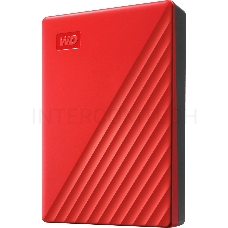 Внешний жесткий диск WD Original USB 3.0 4Tb WDBPKJ0040BRD-WESN My Passport 2.5 красный