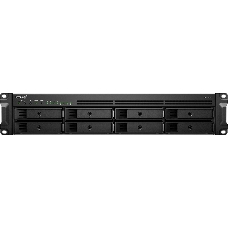 Сетевое хранилище Synology Rack 2U, QC2.2GHzCPU/4GbDDR4(upto32)/RAID0,1,5,6,10/upto 8 hot plug HDDs SATA(3,5or2,5)(upto 12 with RX418)/2xUSB3.2/1eSATA/iSCSI/4xGbE(+1Expslot)/2xIPcam(upto 40)/2xPS/norail