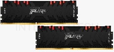 Память оперативная Kingston 32GB 3200MHz DDR4 CL16 DIMM (Kit of 2) 1Gx8 FURY Renegade RGB