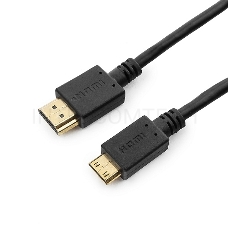 Кабель HDMI-miniHDMI Gembird/Cablexpert CC-HDMI4C-10, 19M/19M, 3.0м, v1.4, 3D, Ethernet, черный, позол.разъемы, экран, пакет