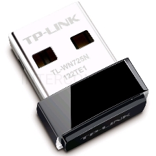Сетевой адаптер TP-Link SOHO  TL-WN725N Беспроводной USB Нано адаптер 150 Мбит/с стандарта N c кнопкой QSS(Realtec)