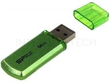 Флеш Диск Silicon Power 64Gb Helios 101 SP064GBUF2101V1N USB2.0 зеленый