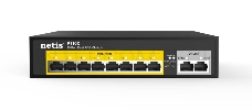 Коммутатор Netis P110C 10-портовый PoE+ коммутатор Fast Ethernet / 8*PoE+ 2 порта 802.3af / 802.3at