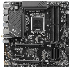 Материнская плата MSI PRO B760M-A WIFI Soc-1700 Intel B760 4xDDR5 mATX AC`97 8ch(7.1) 2.5Gg+HDMI+DP