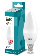 Лампа Iek LLE-C35-5-230-40-E14 светодиодная ECO C35 свеча 5Вт 230В 4000К E14 IEK