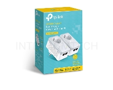 Сетевой адаптер TP-Link TL-PA4020PKIT Сетевое оборудование / PowerLine /  Ethernet adapter / TP-Link / TL-PA4020PKIT / 500Mbps, 2 Ethernet порта, розетка, 2 шт в упаковке, 100Mbps Fast Ethernet, HomePlug AV