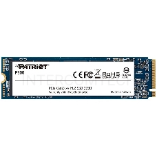 Накопитель SSD Patriot P300 128GB, M.2 2280, P300P128GM28, PCIe 3x4, NVMe, 1600/600, RET