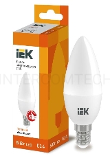 Лампа Iek LLE-C35-5-230-30-E14 светодиодная ECO C35 свеча 5Вт 230В 3000К E14 IEK