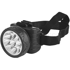 Фонарь ТРОФИ TG9 9xLED  аккумуляторный налобный 4V0.9Ah ЗУ 220V