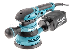 Шлифовальная машина Makita BO5041 ЭШМ,{300Вт,ф125мм,4000-12000об\м,ампл-2.8мм,1.4кг,кор,п\сборник,доп.рукоятка}