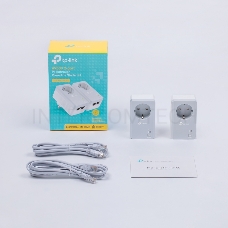 Сетевой адаптер TP-Link TL-PA4020PKIT Сетевое оборудование / PowerLine /  Ethernet adapter / TP-Link / TL-PA4020PKIT / 500Mbps, 2 Ethernet порта, розетка, 2 шт в упаковке, 100Mbps Fast Ethernet, HomePlug AV