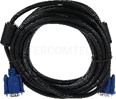 Кабель VGA 5м AOpen 2 фильтра, монитор-SVGA card 15M-15M, ACG341AD-5M