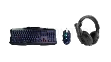 Игровой комплект Oklick HS-HKM100G черный 2.2м мониторы оголовье