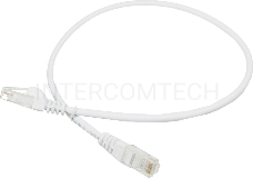 Кабель Патч-корд Lanmaster UTP LAN-PC45/U5E-0.5-WH вилка RJ-45-вилка RJ-45 кат.5е 0.5м белый LSZH (уп.:1шт)