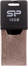 Флеш Диск Silicon Power 16Gb Mobile X20 USB2.0 серебристый