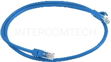 Патч-корд Greenconnect прямой 0.15m, UTP кат.5e, синий, позолоченные контакты, 24 AWG, литой, GCR-LNC01-0.15m, ethernet high speed 1 Гбит/с, RJ45, T568B Greenconnect Патч-корд прямой 0.15m, UTP кат.5e, синий, позолоченные контакты, 24 AWG, литой, GCR-LNC0