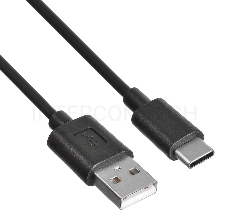 Кабель Buro USB-TC-1.2B2A 1.2м черный