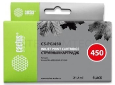 Картридж струйный Cactus CS-PGI450 черный для Canon MG 6340/5440/IP7240 (21,4ml)