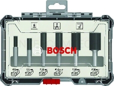 Набор фрез по дер. Bosch 2607017466 d(посад.)=8мм (фрезеры) (упак.:6шт)