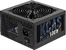 Блок питания Aerocool ATX 500W KCAS-500W PLUS 80+ bronze (24+4+4pin) APFC 120mm fan 7xSATA RTL