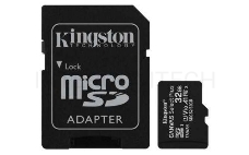 Флеш карта microSDHC 32GB  Class10 Kingston <SDCS2/32GB> Class10 UHS-I Canvas Select up to 100MB/s с адапт.