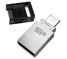 Флеш Диск Silicon Power 16Gb Mobile X20 USB2.0 серебристый
